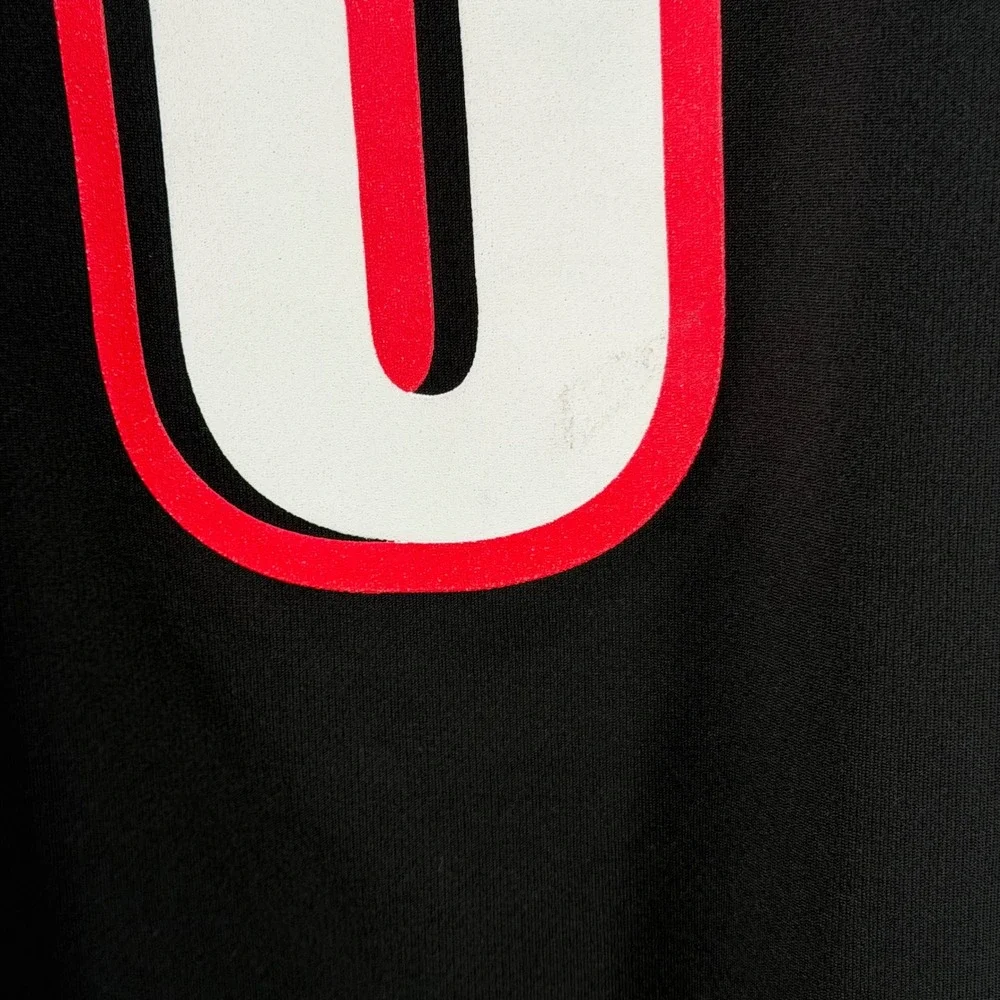 Adidas Portland Trail Blazers Damian Lillard 0 Jersey Mens XXL Black Red NBA